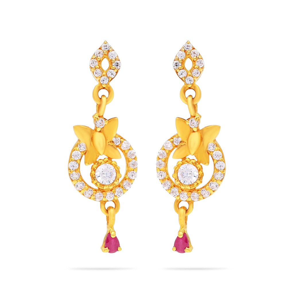 Specially Crafted And Studded 22KT Gold Drops