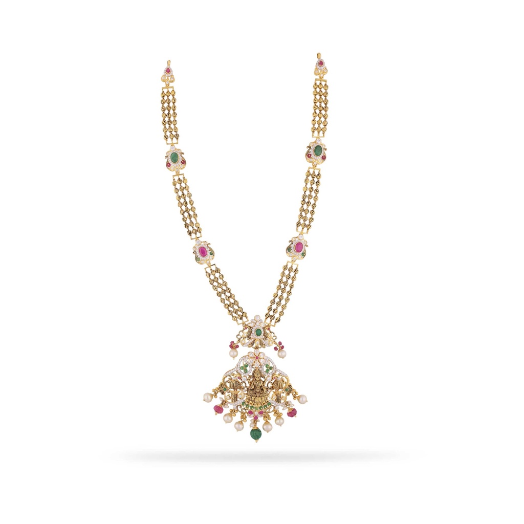 Traditionally Crafted And Antique Finished 22KT Gold Fancy Chain