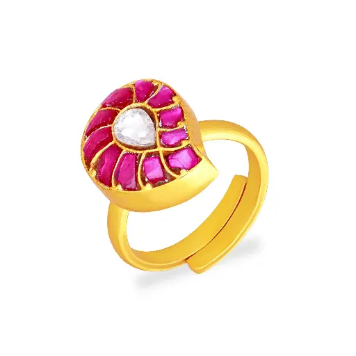 One Of Its Intricately Studded Silver Ring