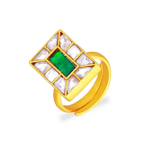 Classic Finely Detailed And Studded Silver Ring