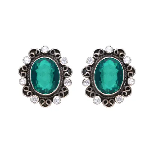 Awe Inspiring Studded And Detailed Silver Studs